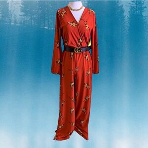 Floral long sleeve Jumpsuit
